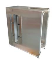 LHS long hole on side for longtravel extensometer  Schiltz auf der Seite fr Langwegdehnungsmesser 